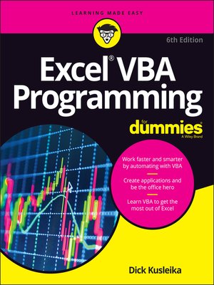 Excel VBA Programming For Dummies - ebook